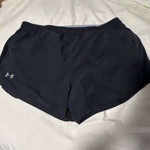 Under Armour Black Athletic Shorts Performance Moisture-Wicking